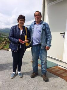 Valeria Galli con Antonio Valentini vice sindaco di Accumoli